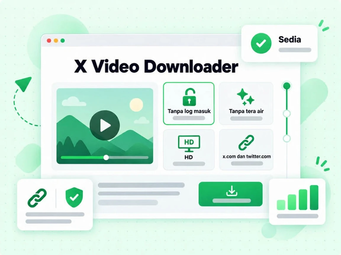 Kad ciri pemuat turun video X ada Tanpa log masuk, Tanpa tera air, HD, x.com dan twitter.com serta Sedia