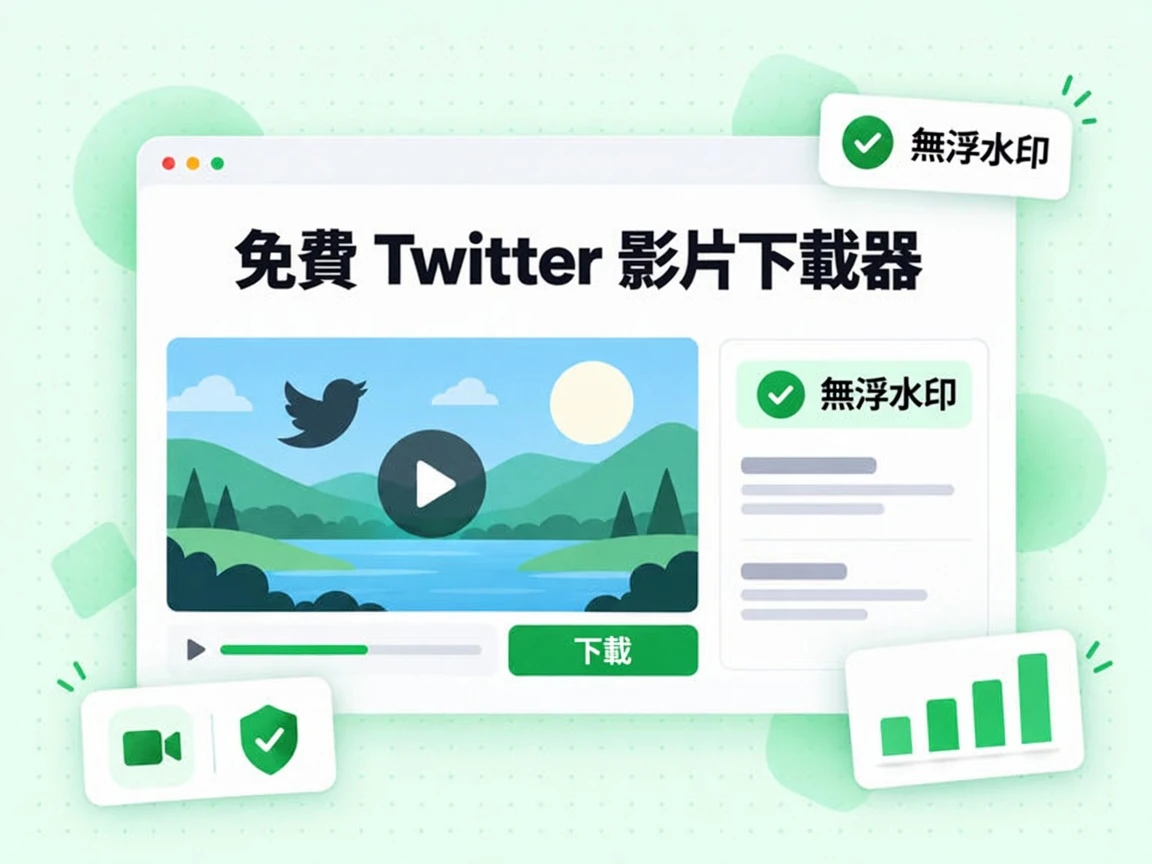 免費 Twitter 影片下載器將公開貼文影片下載為無浮水印檔案