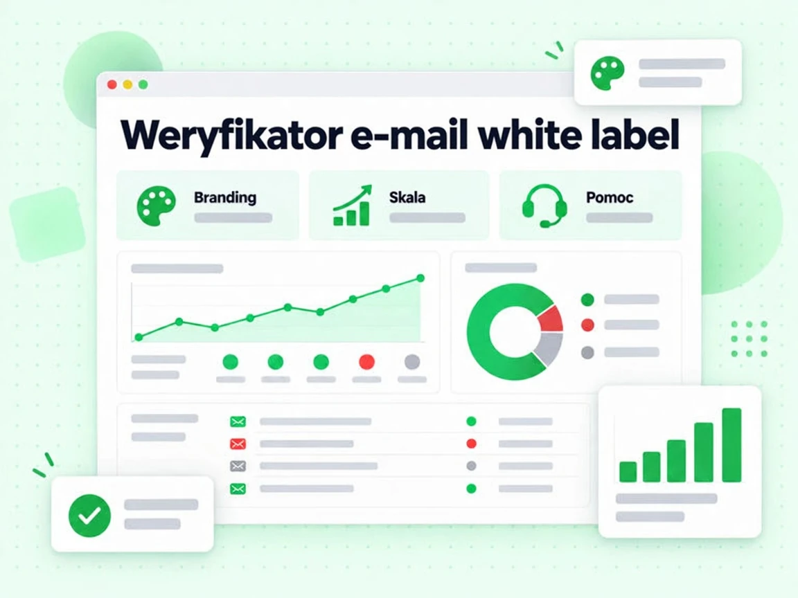 Siatka korzyści weryfikatora e-mail white label: branding, skala, pomoc i raportowanie