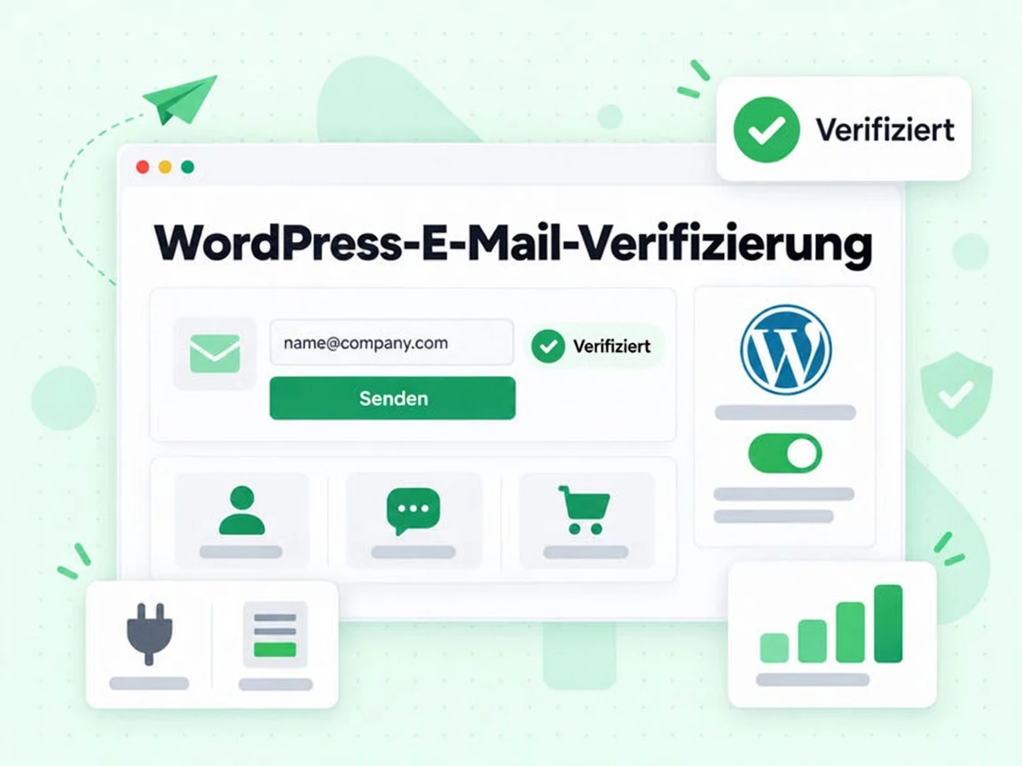 WordPress-E-Mail-Verifizierung prüft die Adresse beim Senden des Formulars und zeigt Verifiziert