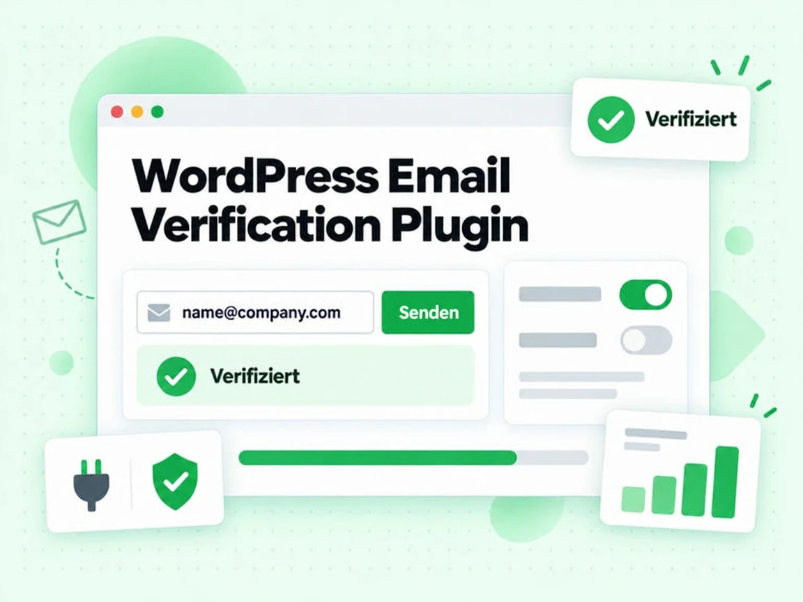 WordPress Email Verification Plugin prüft das E-Mail-Feld im WordPress-Formular mit Senden und Verifiziert