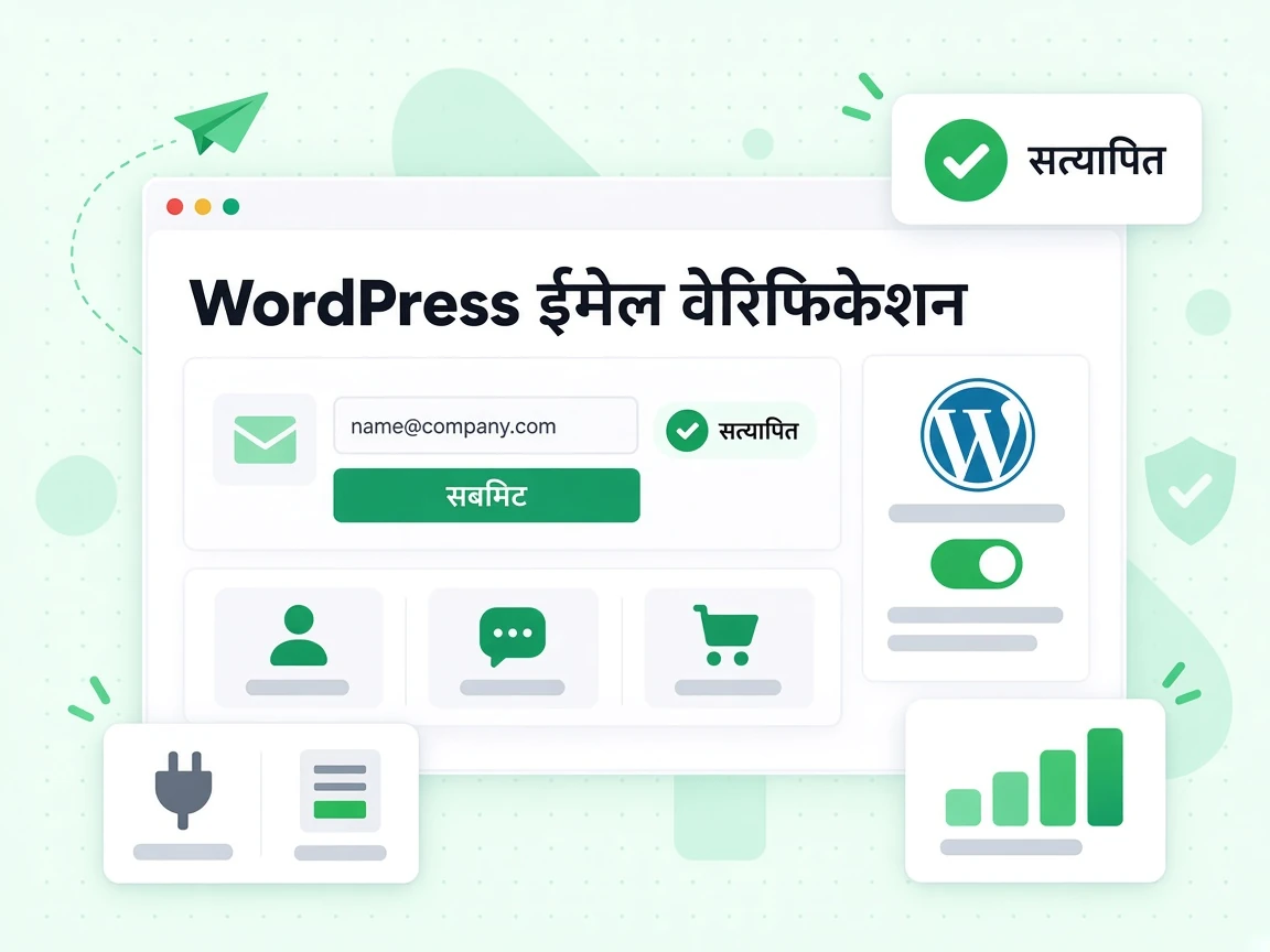 WordPress ईमेल वेरिफिकेशन फ़ॉर्म सबमिट होते समय पता जाँचता है