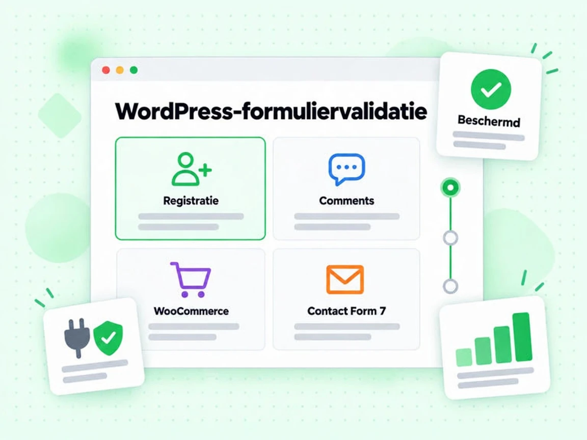 WordPress-formuliervalidatie voor registratie, reacties, WooCommerce en contactformulieren