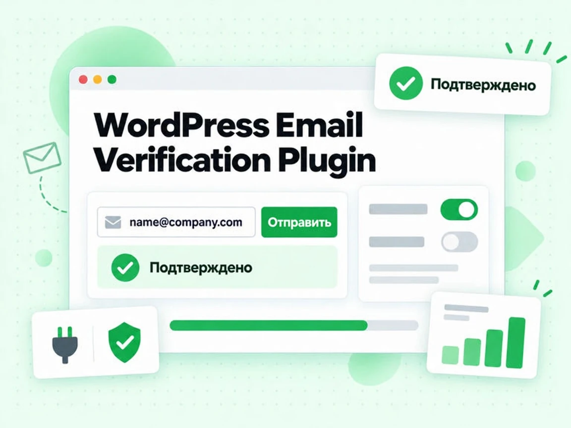WordPress Email Verification Plugin проверяет поле email в форме WordPress