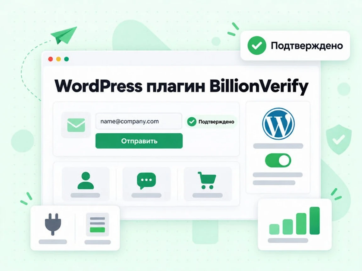 «WordPress плагин BillionVerify» проверяет адрес в момент отправки формы