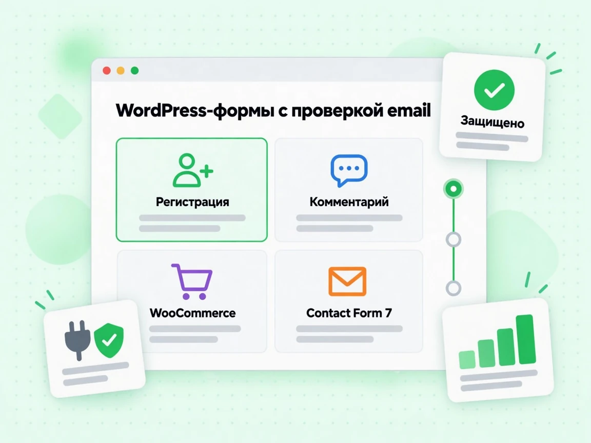 «WordPress-формы с проверкой email»: регистрация, комментарии, WooCommerce и контактные формы