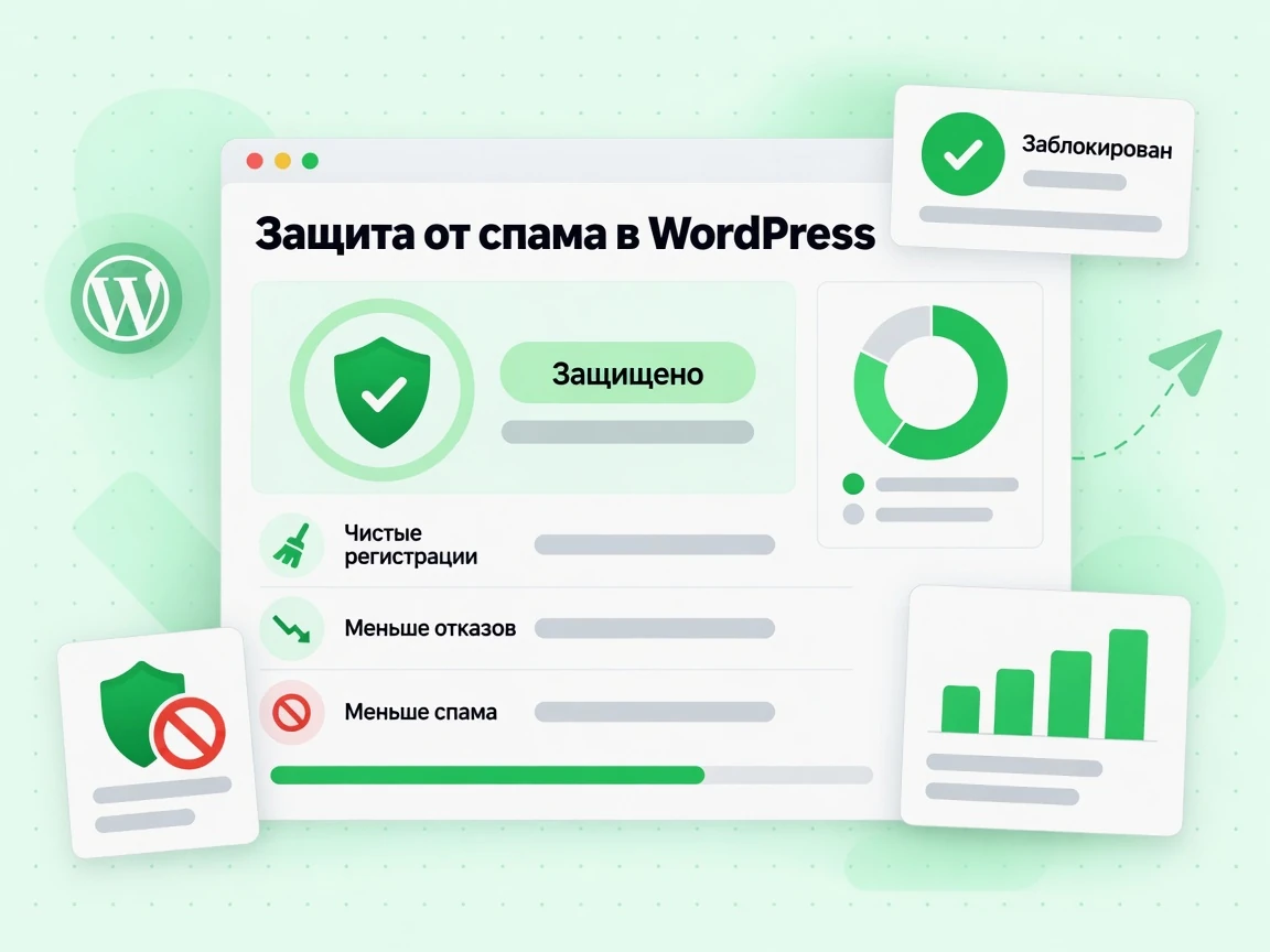 «Защита от спама в WordPress»: меньше плохих регистраций, отказов и спама
